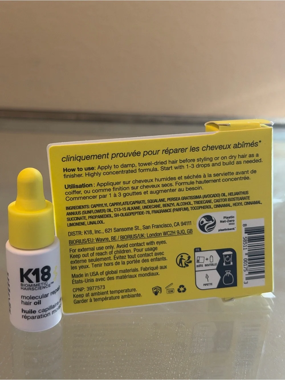 K18 Professional Molecular Repair Hair Spray 30 ml & Oil 4ml bundle
